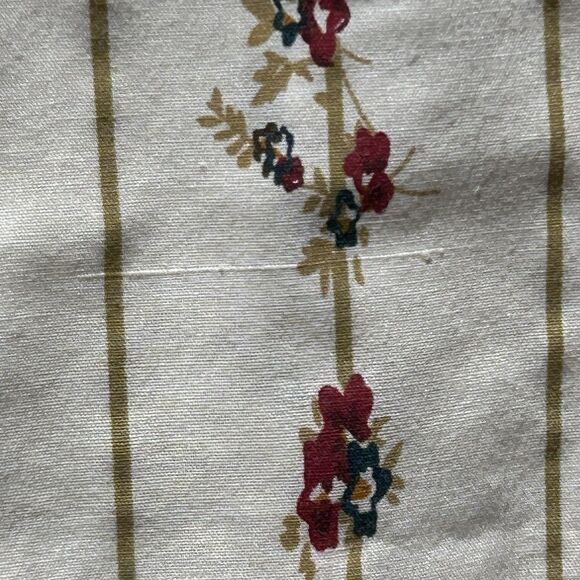 Vtg High Noon Floral Stripe Shirt Men Sz L Cream Pearl Snap Long Sleeve Western - Picture 10 of 14